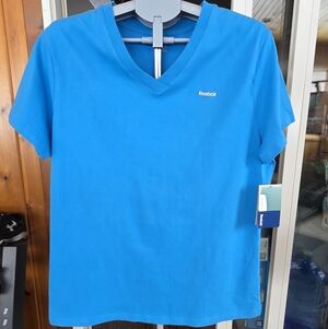 Reebok Bright Blue V-Neck Tee